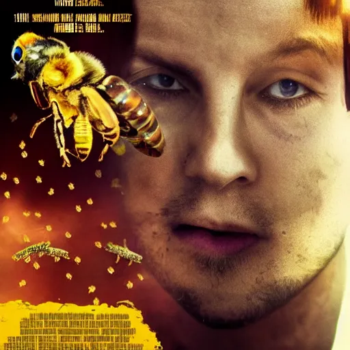 Image similar to movie poster about a person addicted to bees