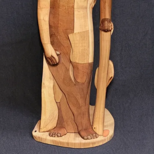 Image similar to a wood masterpiece symbolizing nurses