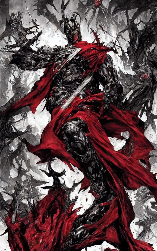 Image similar to spawn concept art by lee bermejo and greg rutkowski