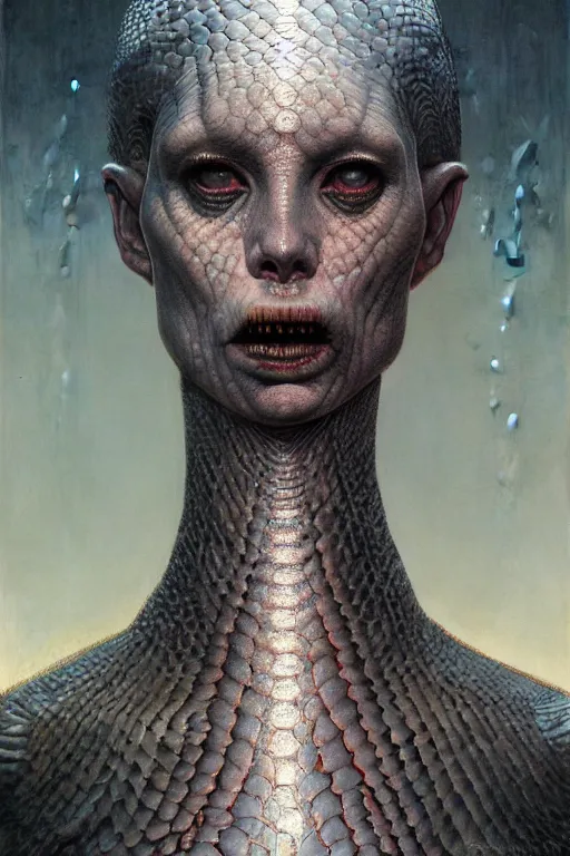 Prompt: pearlescent lilith the mother of all monsters angry, snake tongue, raining ash, fine art masterpiece, highly detailed dino valls wayne barlowe machiej kuciara, dramatic lighting, long shot, wide angle, uhd 8 k, sharp focus