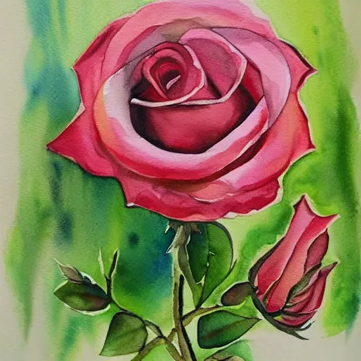 Image similar to watercolor 3 roses