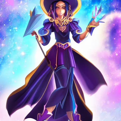 Image similar to beautiful dark magician girl, full body, mystical, ultra detailed, 4k