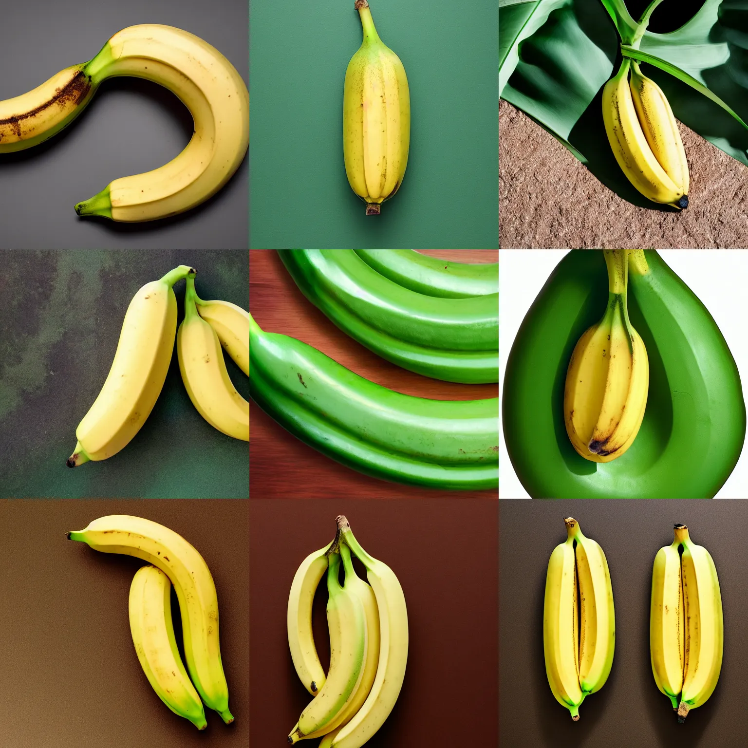 Prompt: A banana made from emerald