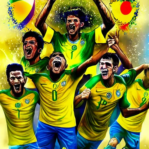 brazilian soccer art