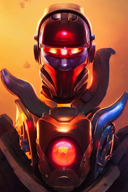 Image similar to epic mask helmet robot ninja portrait stylized as fornite style game design fanart by concept artist gervasio canda, behance hd by jesper ejsing, by rhads, makoto shinkai and lois van baarle, ilya kuvshinov, rossdraws global illumination radiating a glowing aura global illumination ray tracing hdr render in unreal engine 5