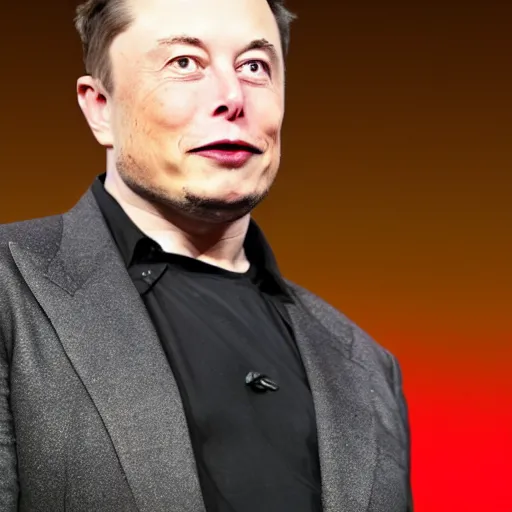 Prompt: elon musk with thin moustache