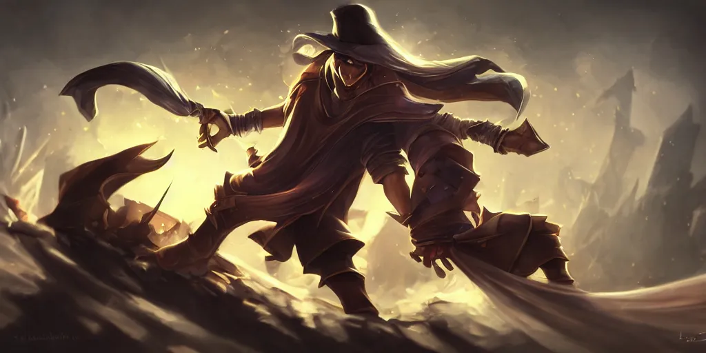 Image similar to league of legends twisted fate, fantasy, digital art, concept art, 4 k