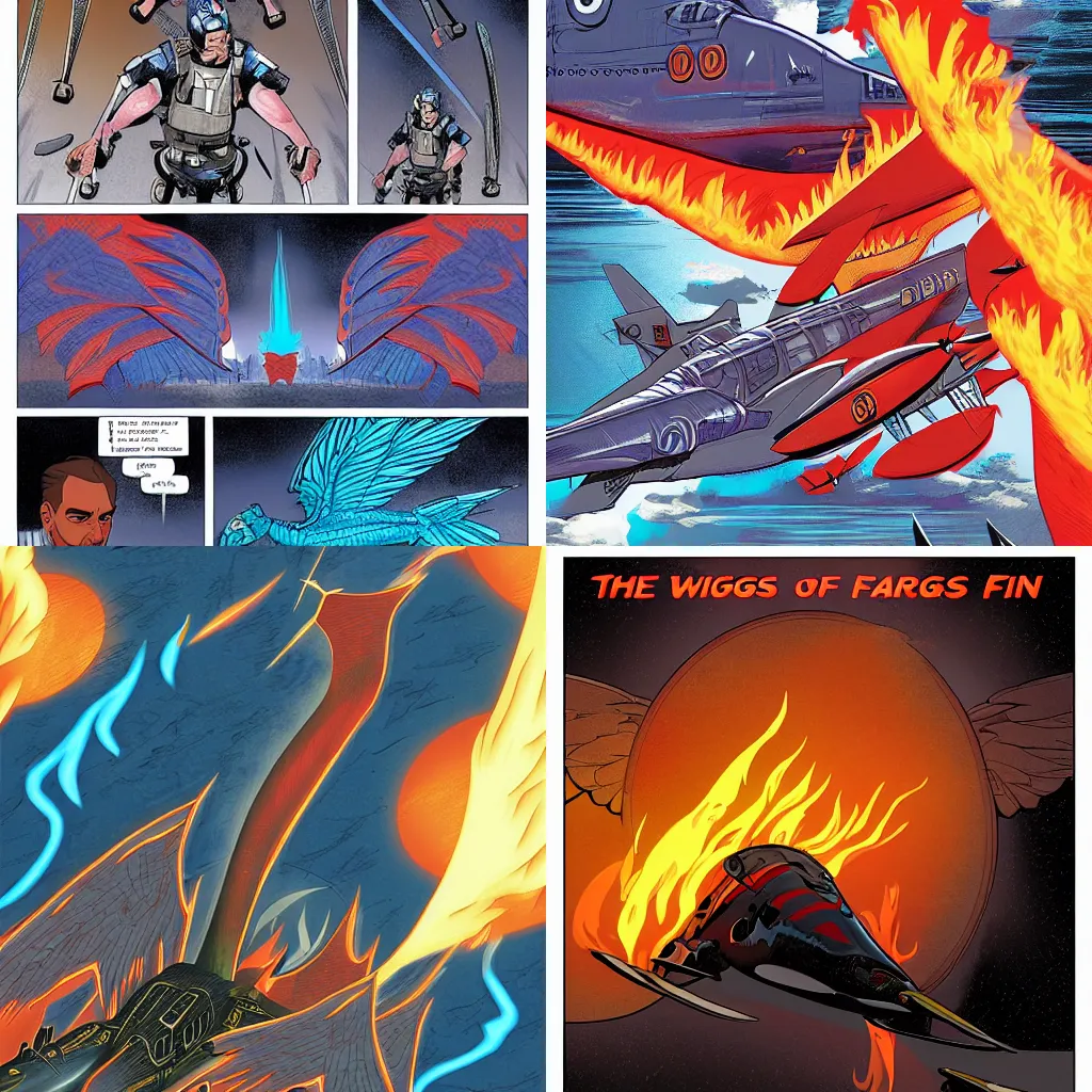 Prompt: Wings Of Fire graphic novel by Mike Holmes
