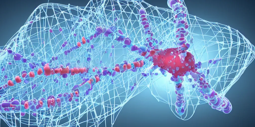 Image similar to dna particle complex - medical 3 d illustration