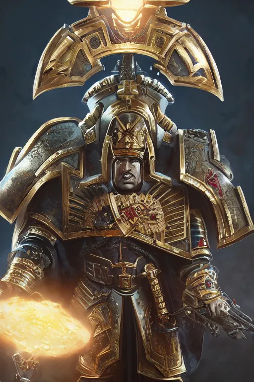 Image similar to queen portrait heros warhammer 4 0 k horus heresy fanart - the primarchs emperor by johannes helgeson animated with vfx concept artist & illustrator global illumination ray tracing hdr fanart arstation zbrush central hardmesh 8 k octane renderer comics stylized