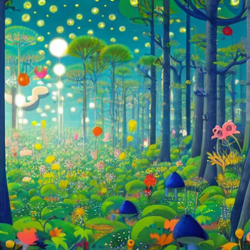 Image similar to forest in the morning light, by Chiho Aoshima, hyper detailed