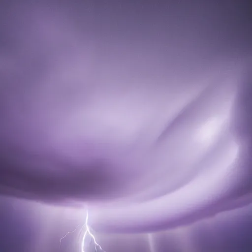 Image similar to amazing photo of purple clouds in the shape of a tornado by marc adamus, digital art, beautiful dramatic lighting