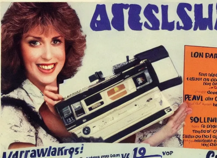 Prompt: an early 1 9 8 0's vhs australian advertisement