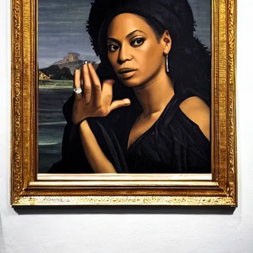 Prompt: beyonce by caravaggio
