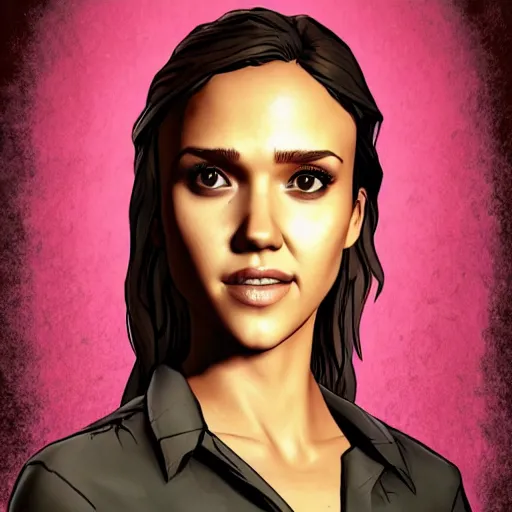 Prompt: jessica alba walking dead telltale, 4 k full hd,