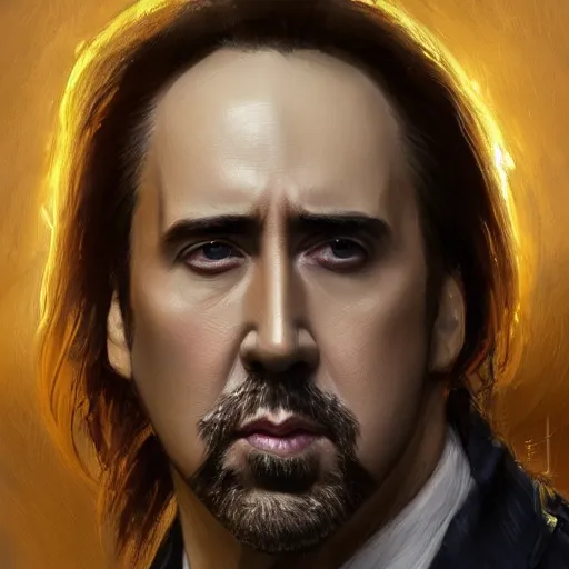 Prompt: nicholas cage does what he likes most, intricate, elegant, highly detailed, digital painting, trending on artstation, concept art, smooth sharp focus, illustration, art by artgerm and greg rutkowski