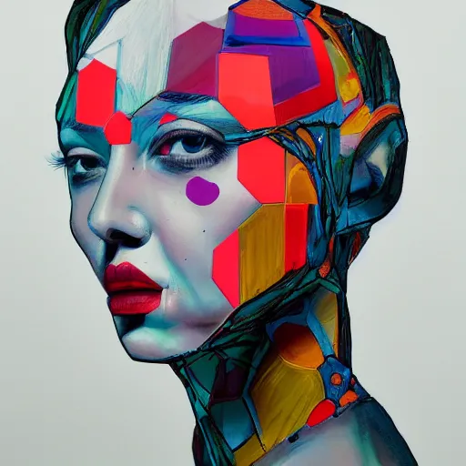 Prompt: abstract 3d female portrait by James Jean and Jason Chan