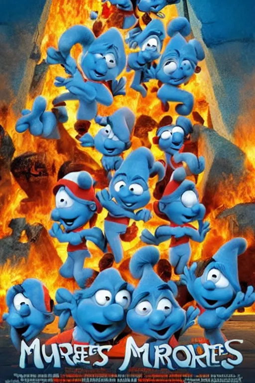 Image similar to Movie poster for The Smurfs: Remembering 9/11