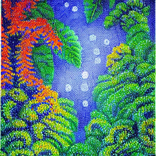 Prompt: pointillism painting