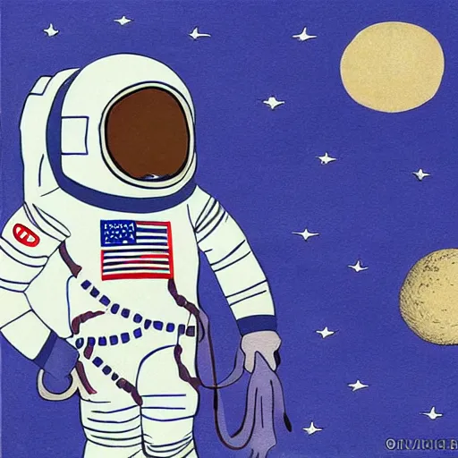 Image similar to horse in astronaut suit