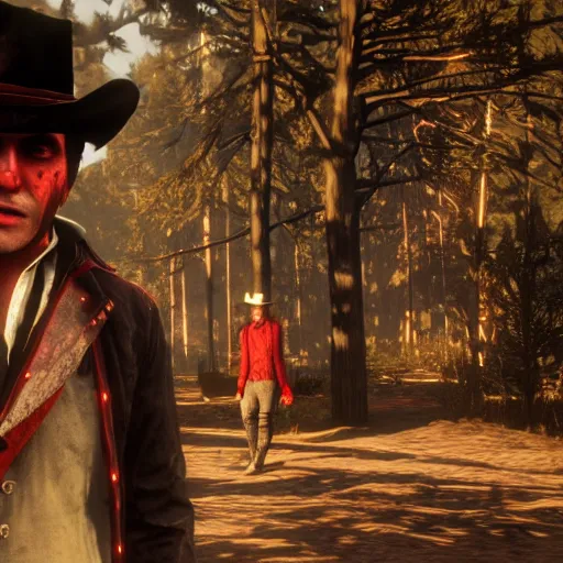 Image similar to Vampire in red dead redemption 2 4K quality