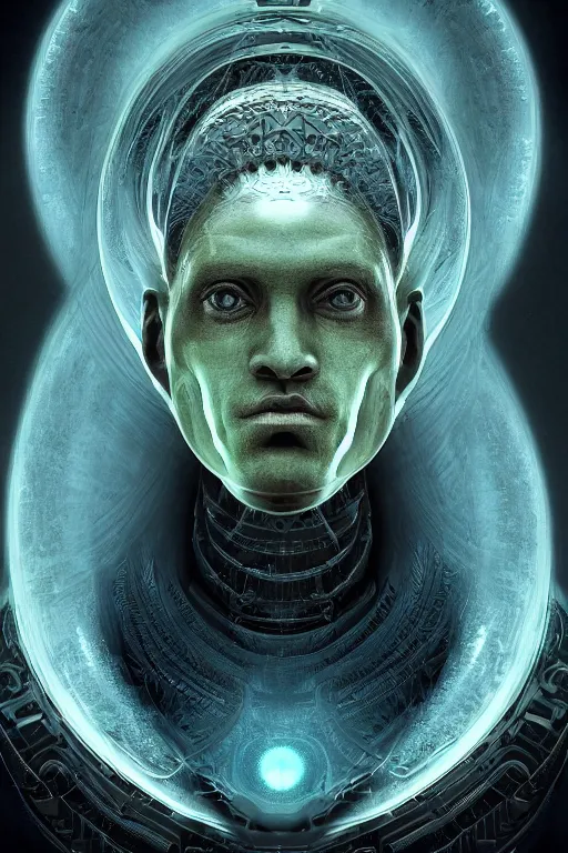 cinematic portrait of an alien god emperor. Centered, | Stable ...