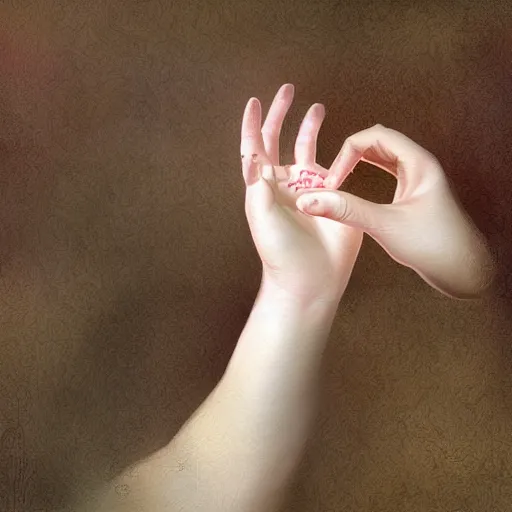 Image similar to hand reaching out to save a life, digital art, inspired by sophie anderson