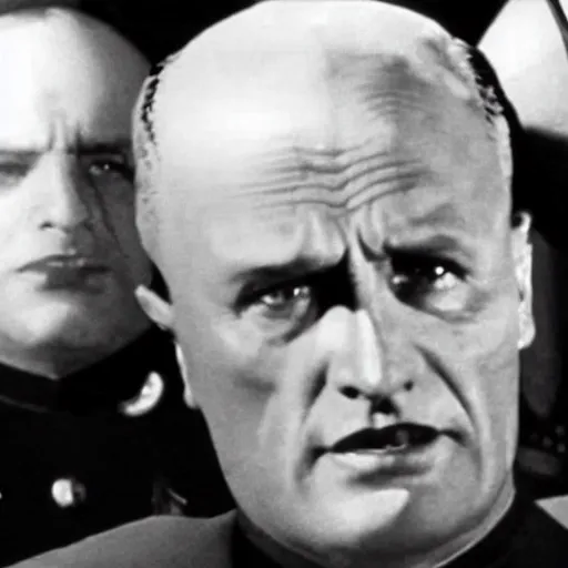 Image similar to A still of Mussolini in Star Trek