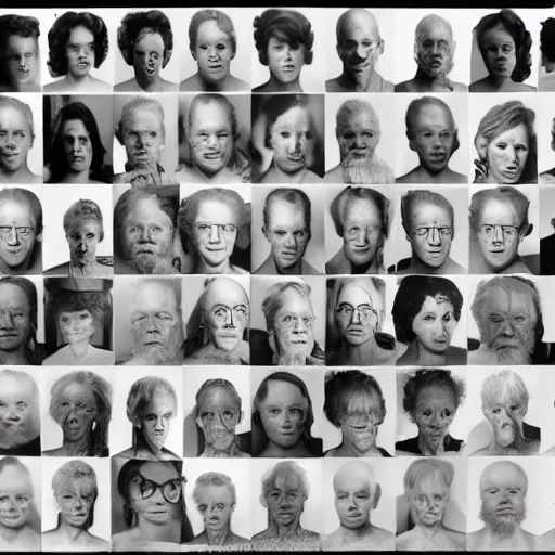 Image similar to all the people named Harrold merged into one person, studio photography by Richard Avedon