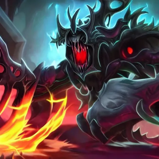 Image similar to shadow fiend in league of legends