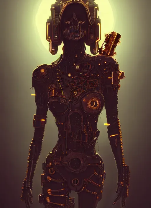 Image similar to soft lustrous ebony biotech raver gutter punk gothic cyborg, golden ratio, details, scifi, fantasy, cyberpunk, intricate, decadent, highly detailed, digital painting, octane render, artstation, concept art, smooth, sharp focus, illustration, art by artgerm, loish, wlop