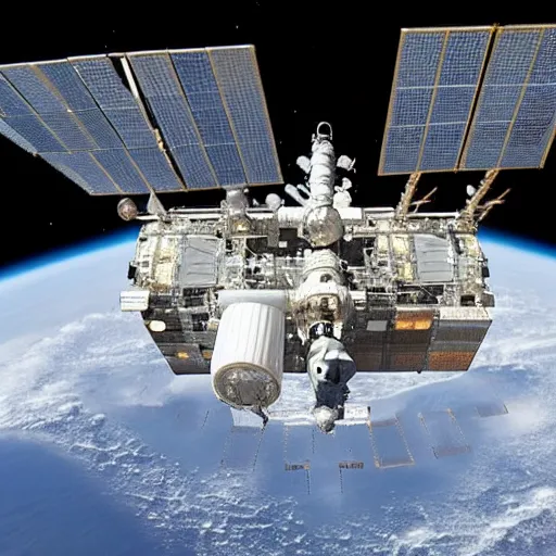 Prompt: a moon - sized space station, space, gigantic, highly detailed, amazing shot