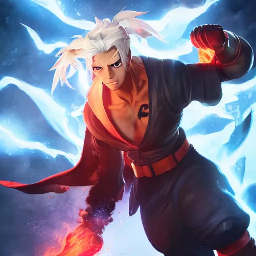 Fire Force Ogun as Brand from league of legends, movie