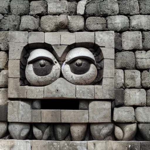 Image similar to bas - relief about pepe the frog on borobudur wall