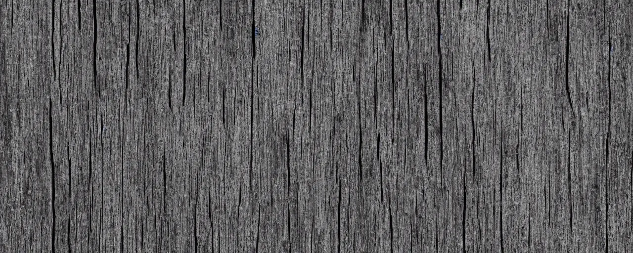 Image similar to 2d aged and worn horizontal woodgrain, black and white detailed photorealistic texture