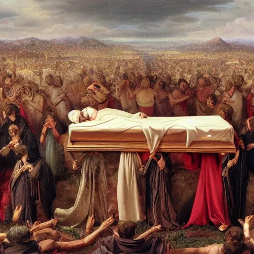 Image similar to god's funeral