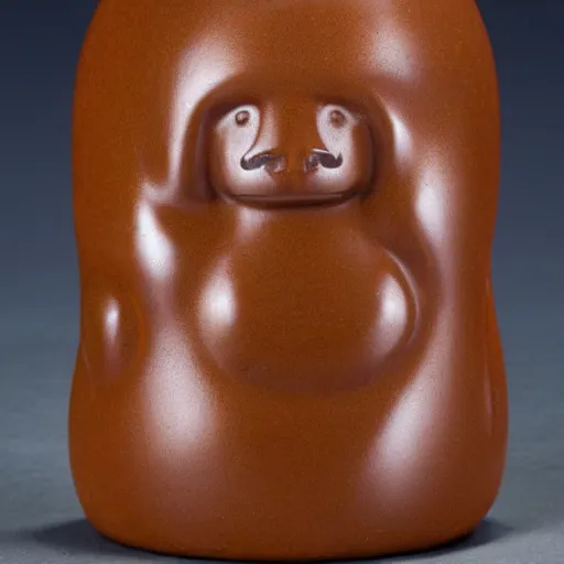 Image similar to melting bear bottle forming a shape of a woman - h 1200