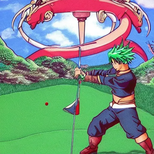 Image similar to shenlong playing golf