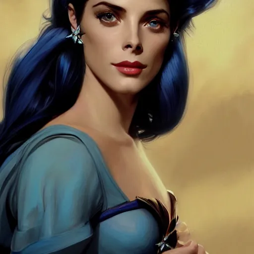 Image similar to Ashley Greene's face combined with Grace Kelly's face with blue hair as Bat Girl, western, D&D, fantasy, intricate, elegant, highly detailed, digital painting, artstation, concept art, matte, sharp focus, illustration, art by Artgerm and Greg Rutkowski and Alphonse Mucha