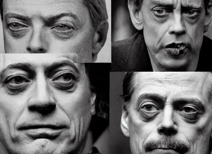 Prompt: Mount Rushmore but all the faces are Steve Buscemi