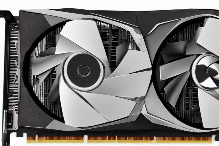 Image similar to an NVIDIA RTX A100 GPU graphics card