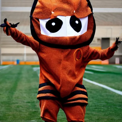 Image similar to sports team mascot, bug roach mascot costume, cocroach, the cocroaches, football mascot, anthropomorphic cocroach HD official photo, high quality costume, the new work Cocroaches