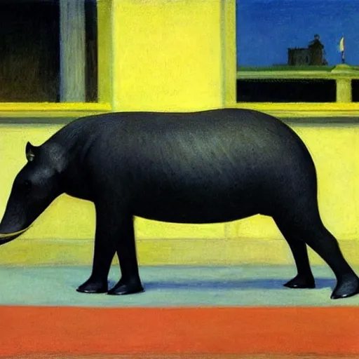 Image similar to Tapir by Edward hopper