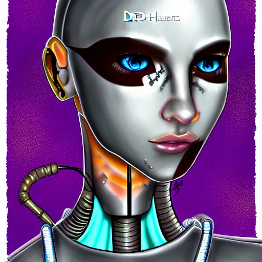 Image similar to cyborg girl by md. h 3, arstation