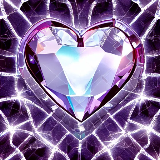 Prompt: photorealistic closeup of the heart of transparent law crystal, highly detailed, shimmering square