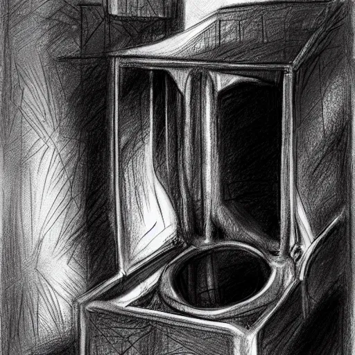 Prompt: Time Machine, pencil sketch, concept art