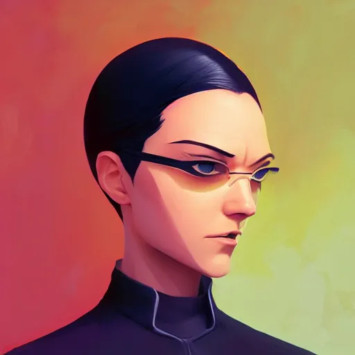 Image similar to face icon stylized minimalist the matrix, loftis, cory behance hd by jesper ejsing, by rhads, makoto shinkai and lois van baarle, ilya kuvshinov, rossdraws global illumination