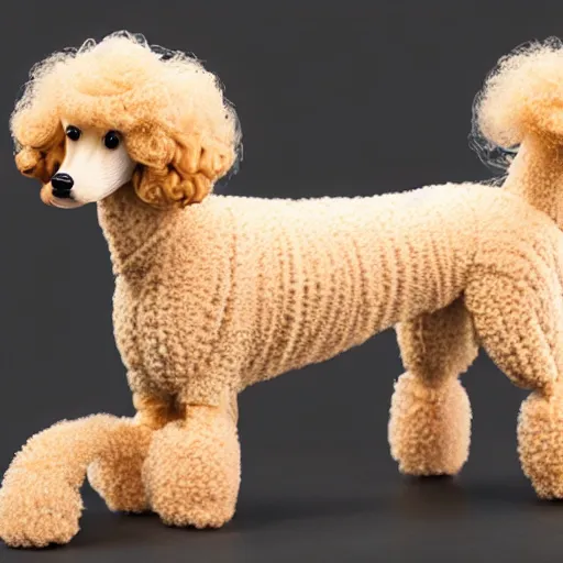 Prompt: a noodle poodle a poodle made out of noodles, realistic, hyperrealistic, ultra realistic, real, real world, highly detailed, very detailed, extremely detailed, intricate details, 8 k resolution, hd quality