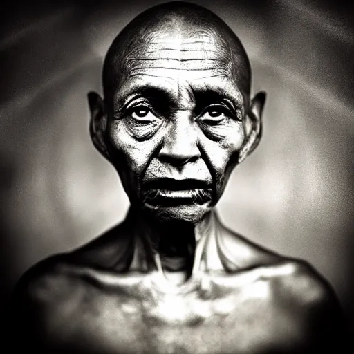 Image similar to portrait of an extraterrestrial by lee jeffries