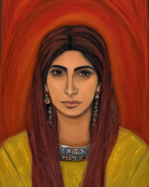 Image similar to an award winning portrait of the beautiful sherazade by rafael